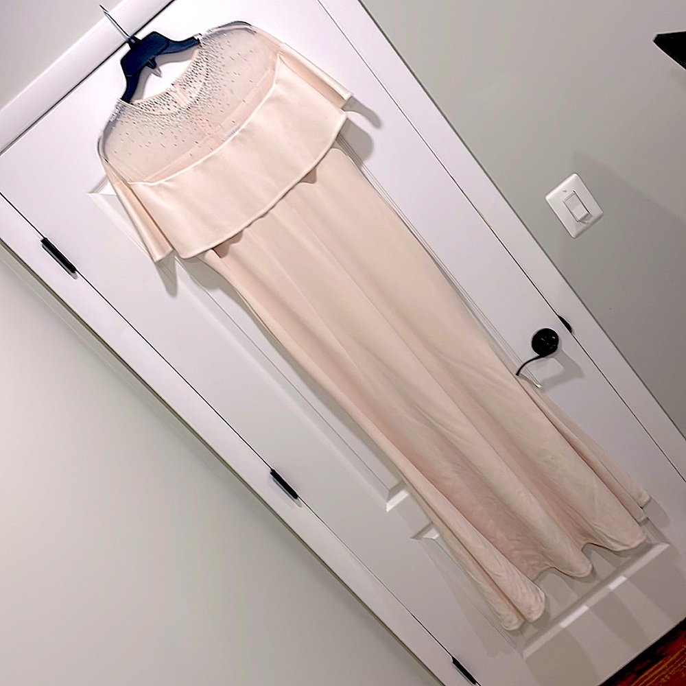 Gorgeous Calvin Klein baby pink gown